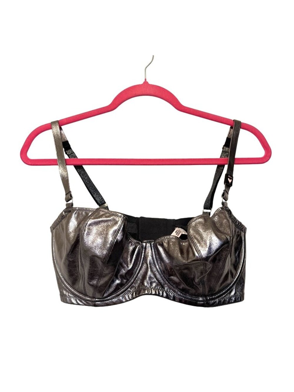 Victorias Secret Dream Angels Push-Up Without Padding Bra Silver 38DD NWOT